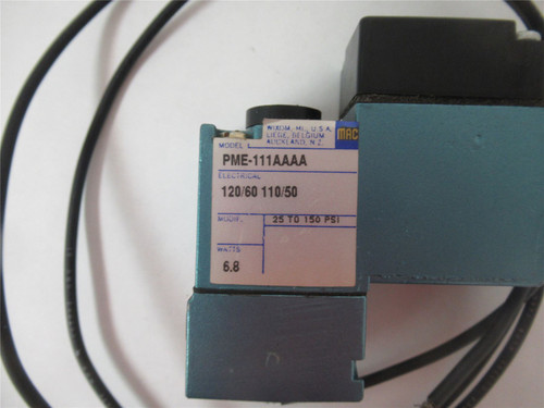 MAC PME-111AAAA; Pilot Valve 110-120 VAC 50/60 HZ 6.8 W