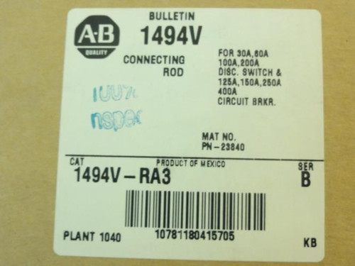 Allen-Bradley 1494V-RA3; Connecting Rod for 30-200A Disc Switch