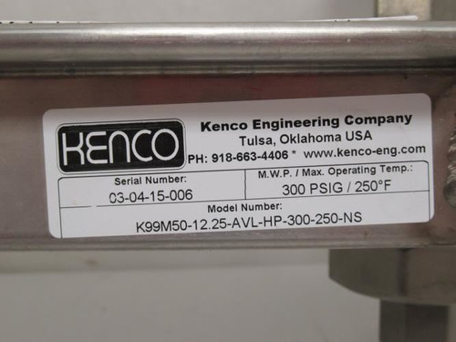 Kenco K99M50-12.25-AVL-HP-300-250NS; Level Gauge; 300PSIG