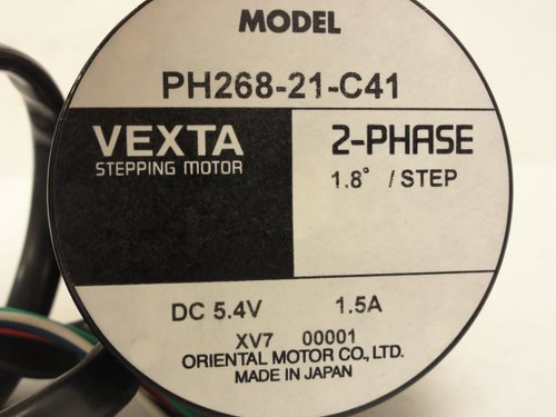 Oriental PH268-21-C41; Stepping Motor 1.8Deg Step; 5.4VDC; 1.5A