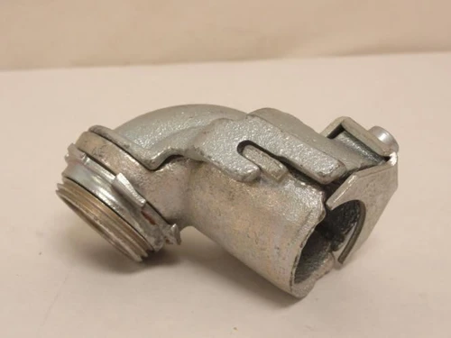 Appelton 7383; Malleable Iron; Flex Connector; 90Deg Elbow; 1"