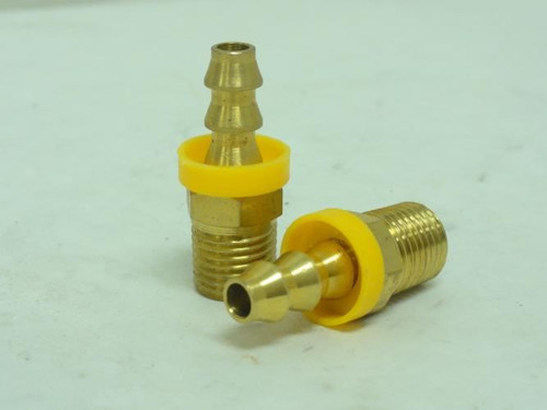 Industry-Std 5A252B; Lot-2; Brass Hose Barb; Size: 3/8"
