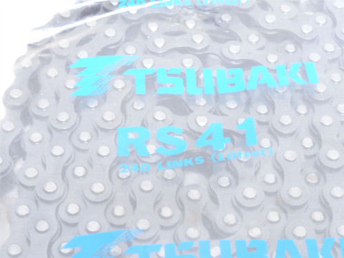 Tsubaki RS41-10; Roller Chain ANSI #40; 10' Long; One Strand