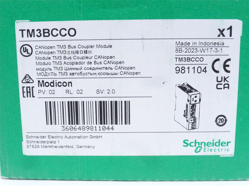 Schneider TM3BCCO; Bus Coupler Module; 24VDC; 800mA