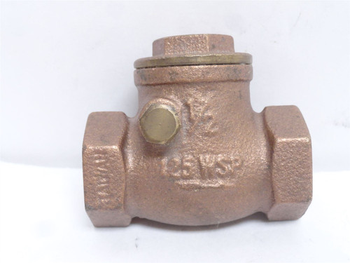 Industry-Std 10F290; Swing Check Valve; Bronze;  1/2 NPT