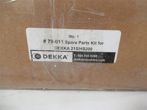 Dekka 79-011; Spare Parts Kit  for Dekka 215/HS200