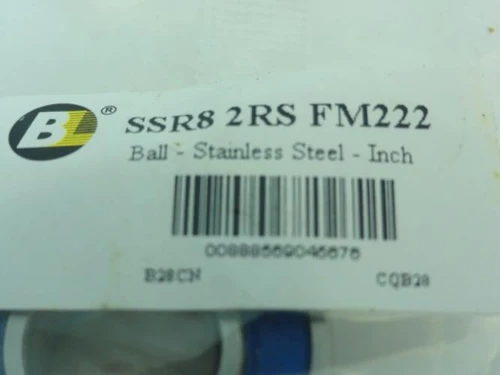 Bearing Limited SSR82RSFM222; Ball Bearing; 1/2" ID 1.125" OD