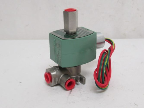 Asco 8317G036; Solenoid Valve; SS; 5-75Psi; 1/4NPT; 12VDC