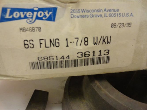 Lovejoy 6S FLNG; S-Flex Flange; 1-7/8"ID