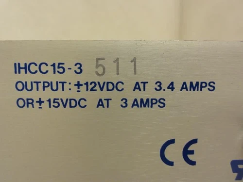 IP IHCC15-3511; Power Supply; +/- 12VDC@3.4A Output