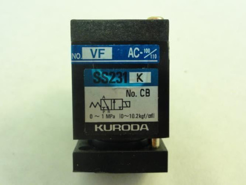 Kuroda SS231-NB-100-GK; Solenoid Valve