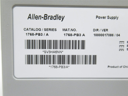 Allen-Bradley 1768-PB3; Power Supply; 24VDC; 7.15A In