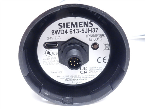 Siemens 8WD4 613-5JH37; Signaling Column 9 segments M12 Plug