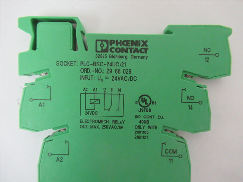 Phoenix Contact PLC-BSC-24UC/21; Relay 24VAC