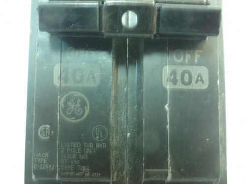 GE THQL2140; Circuit Breaker; 2-Pole; 40A