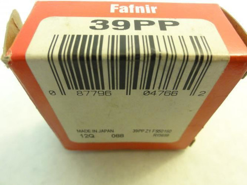 Fafnir 39PP; Ball Bearing; 9mm Bore; 26mm OD; 8mm Width