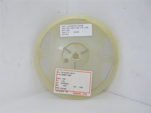 Venkel CR1206-8W-1581FT; Lot-4500 Chip Resistor;1.58Kohm