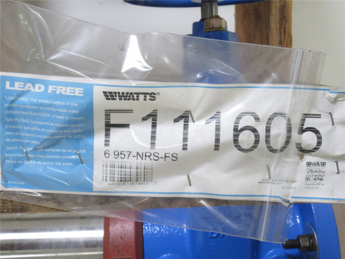 Watts 957-FS NRS-6; Reduced Pressure Zone Valve F111605