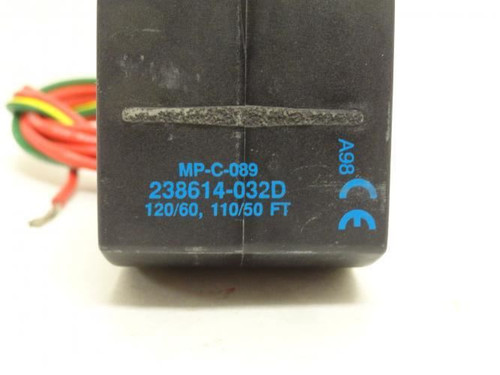 ASCO 238614-032D; Solenoid Valve Coil; 110/120VAC