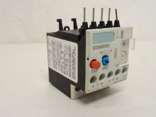 Siemens 3RU1116-1CB0; Thermal Overload Relay; 1.8-2.5A; 690VAC