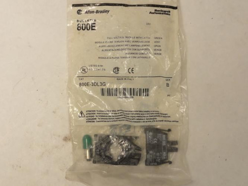 Allen-Bradley 800E-3DL3G; Full Voltage Module w/ Latch; 250V