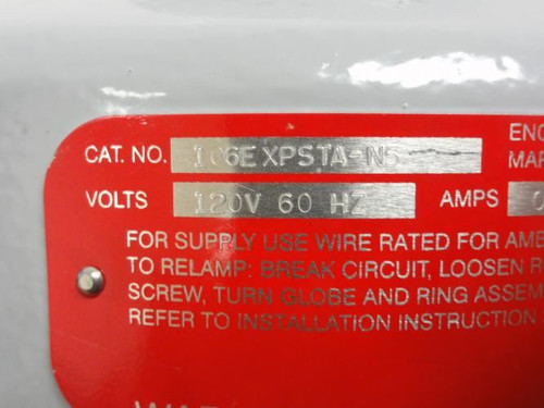 Edwards 106EXPSTA-N5; Hazard Strobe; Amber 120/240VAC; 250VDC