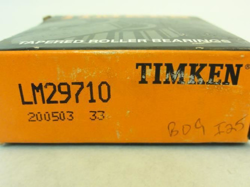 Timken LM29710; Tapered Roller Bearing Cup; 2-9/16" OD; 0.55" W