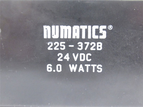 Numatics 225-372B; Solenoid Coil; 24VDC; 6 Amps; 1/2"ID