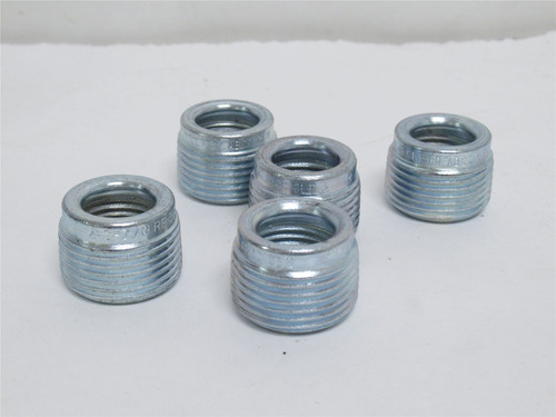 OZ-Gedney RB-321C; Lot-5; Steel Reducing Bushing 3/4 x 1/2NPT