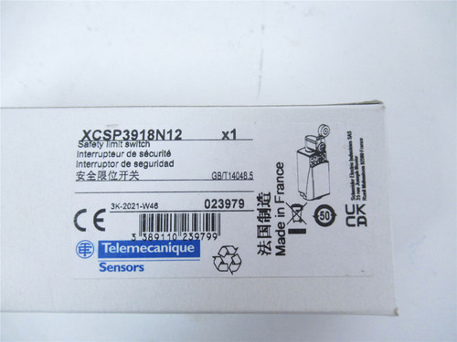 Telemecanique XCSP3918N12; SWITCH SNAP ACT 3PST 1.5A 240V