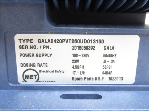 Prominent Fluid GALA0420PVT260UD013100; Metering Dosing Pump
