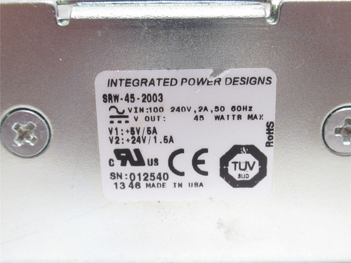 Integrated Power Designs SRW-45-2003; Power Supply; 100-240VAC