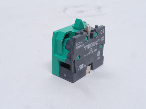 Teknic S3; Switch Contact Block; 10A;600VAC; 1-NO