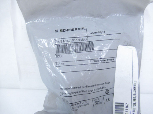 Schmersal 101163544; Push Button Red 44 mm Factory Sealed