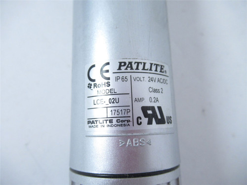 Patlite LCE-02U; Stack Light 24VAC/DC