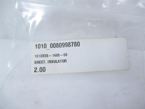 Ishida Scales 1010X55-1485-09; Lot-2 Sheet Insulator