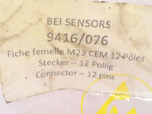 BEI Sensors 9416/076; Cable Mating Assembly; 12-Pin