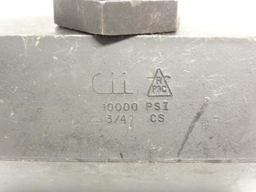 Industry Standard 36X510; Carbon Steel Globe Valve; 3/4 FNPT