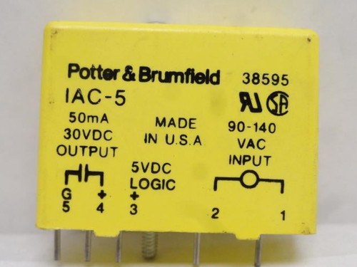 Potter&Brumfield IAC-5; Digital Input Module; 90-140VAC In