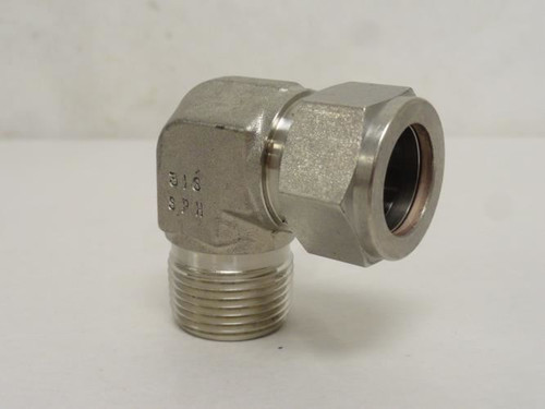 Swagelok SS-810-2-8RT; Air Elbow SS-316 90Deg 1/2"Tube 1/2MNPT