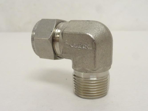 Swagelok SS-810-2-8RT; Air Elbow SS-316 90Deg 1/2"Tube 1/2MNPT