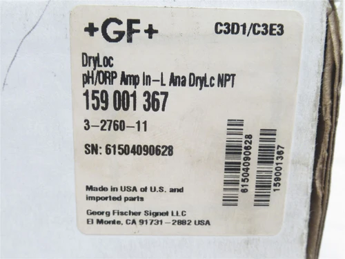 GF 159 001 367; Twist-Lock pH-ORP Preamplifier; 3/4NPT