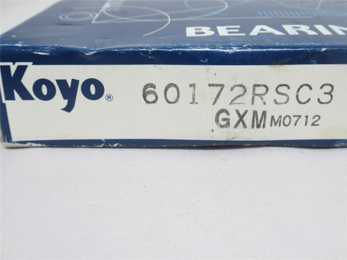 Koyo 60172RSC3; Ball Bearing; 85mmID x 130mmOD x 22mm Width