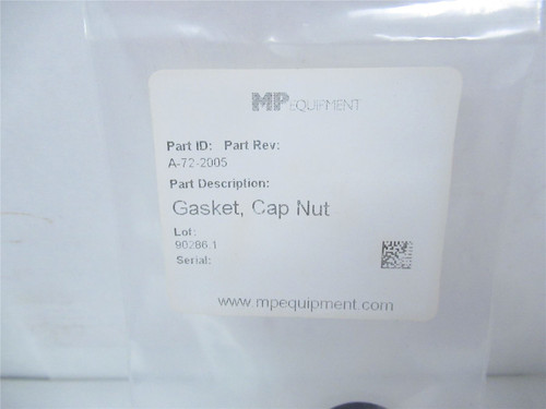 MP Equipment A-72-2005; Gasket Cap Nut 100K