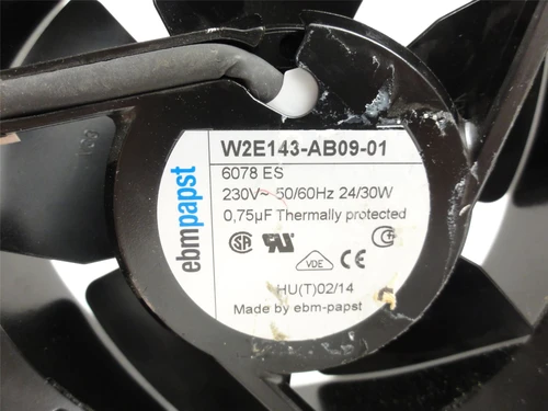 ebmpapst W2E143-AB09-01; Axial Fan 230VAC; 172 x 172 x 51mm