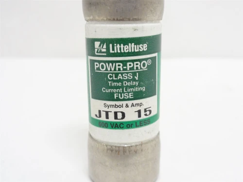 Littlefuse JTD015; Time Delay Fuse; 15A; 600VAC/300VDC
