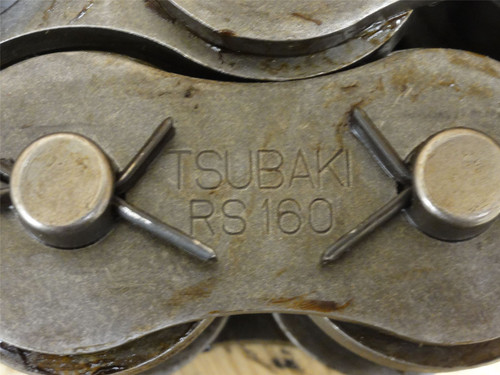 Tsubaki 160 RIV-10; Riveted Drive Chain #160; 10' Long