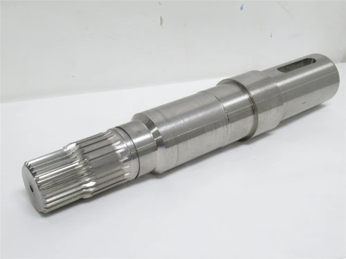 MFG- MDL-UNKN-227918; Splined Pump Shaft; SS; Keyed; 19" Long