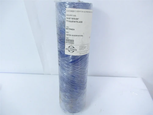 Belt Power 125105-14.82x0101.63L; Belt 14.82x8'5-5/8" Blue