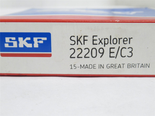 SKF 22209 E/C3; Spherical Roller Bearing; 45mmID x 85mmOD